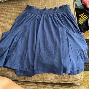 comfy blue skirt